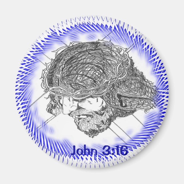 John 3:16 Aimant de Crucifiction (Devant)