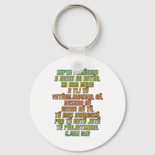John 3:16 Albanian Keychain