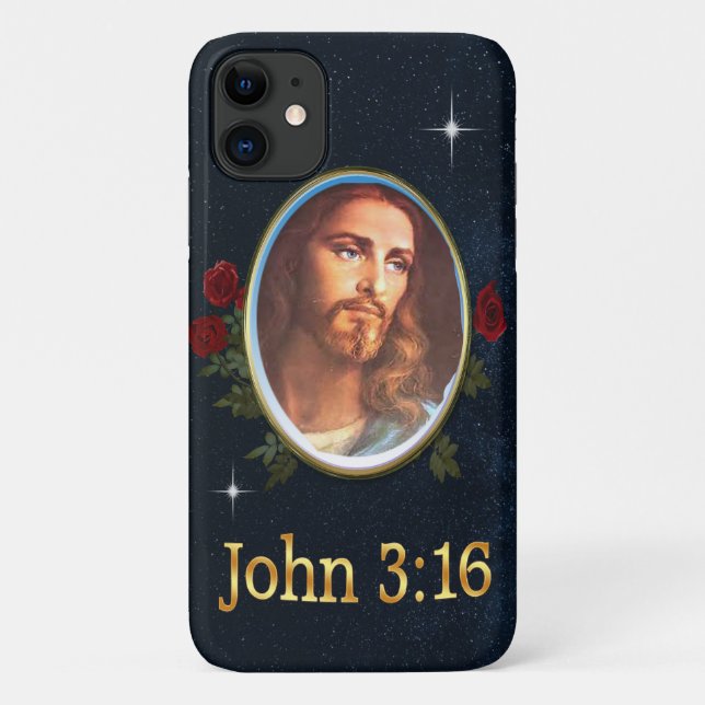John 3:16 Bible verse Case-Mate iPhone Case (Back)