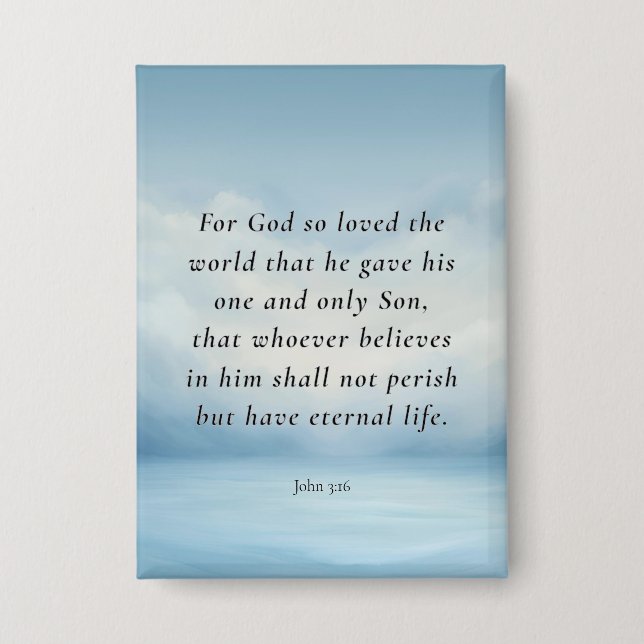 John 3:16 Bible Verse Image (Front)