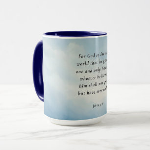 John 3:16 Bible Verse Image Mug
