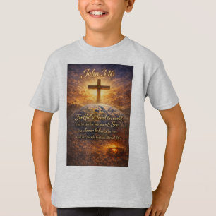 John 3:16 Bible Verse Kid's Tee Shirt