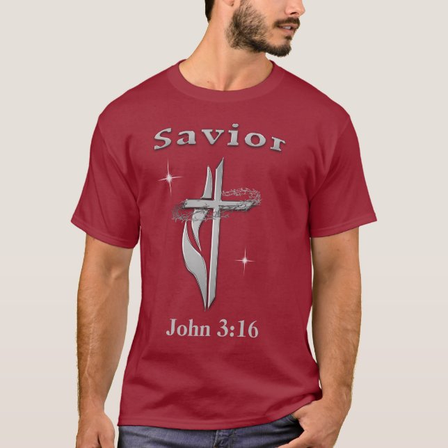 John 3:16 Bible verse T-Shirt (Front)