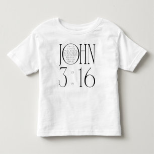 John 3:16 Bible Verse Toddler T-shirt