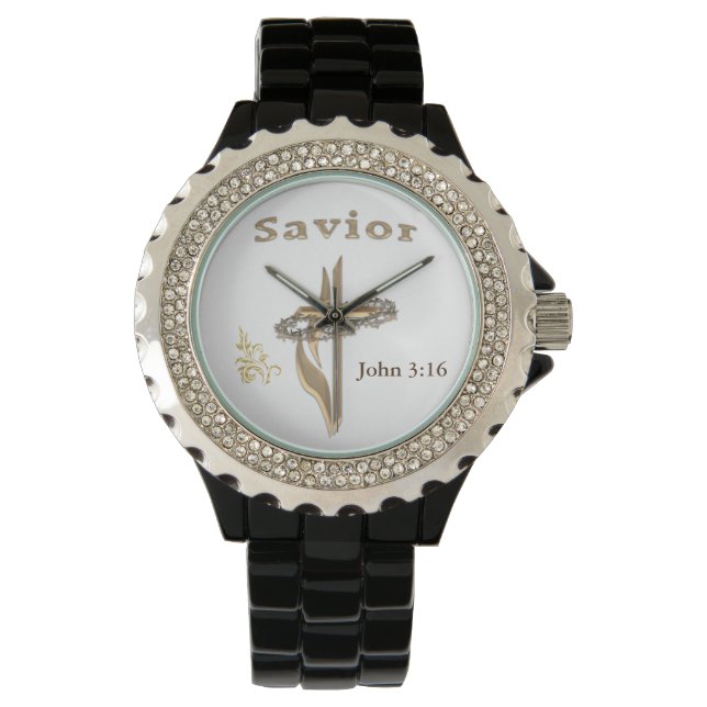 John 3:16 Bible verse Watch (Front)