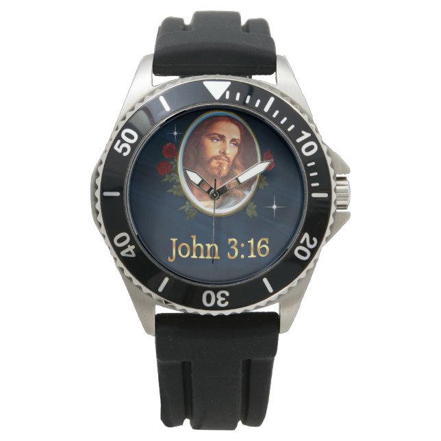 John 3:16 Bible verse Watch (Front)