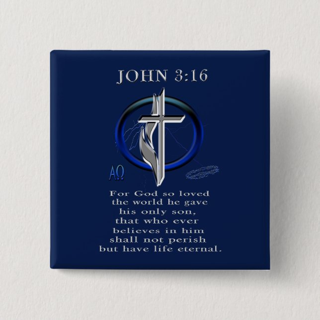 John 3:16 Buttons (Front)