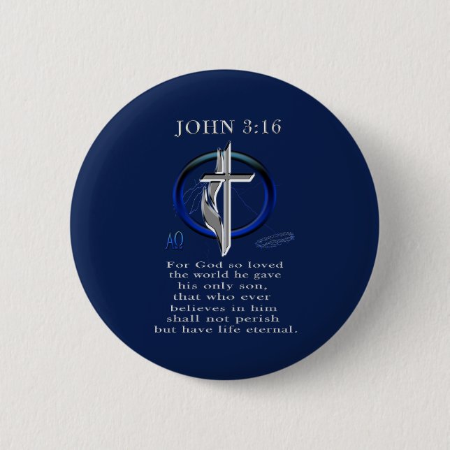 John 3:16 Buttons (Front)