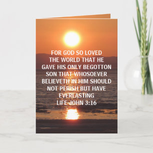 JOHN 3 16 CARD