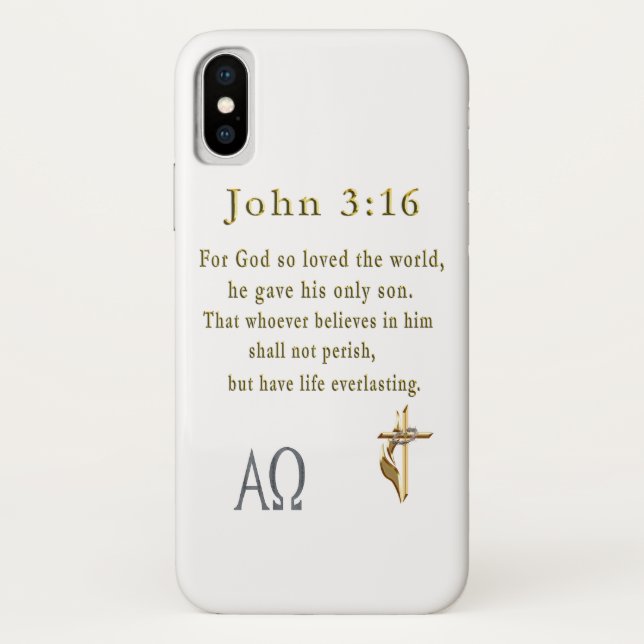 John 3:16 Case-Mate iPhone case (Back)