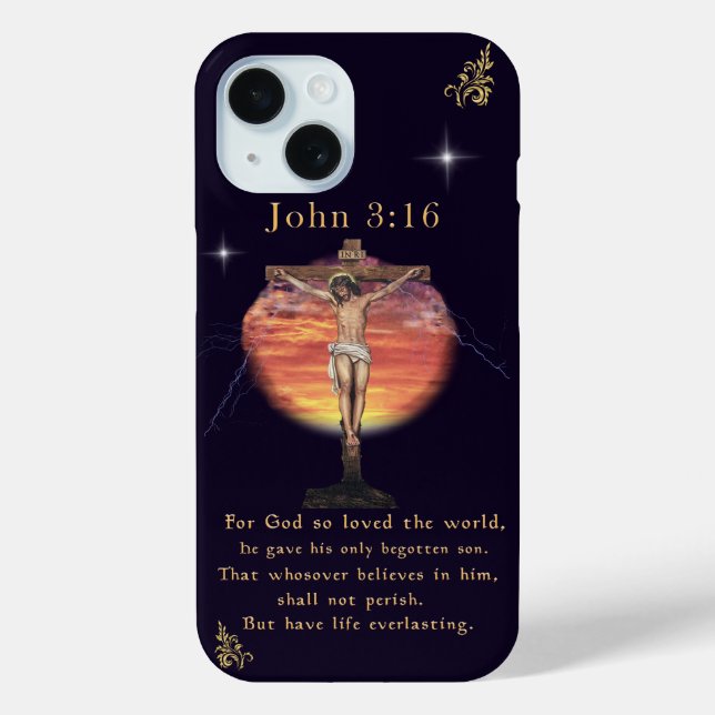 John 3:16 Case-Mate iPhone case (Back)