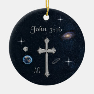John 3:16         ceramic ornament