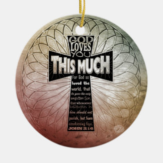 John 3:16 ceramic ornament