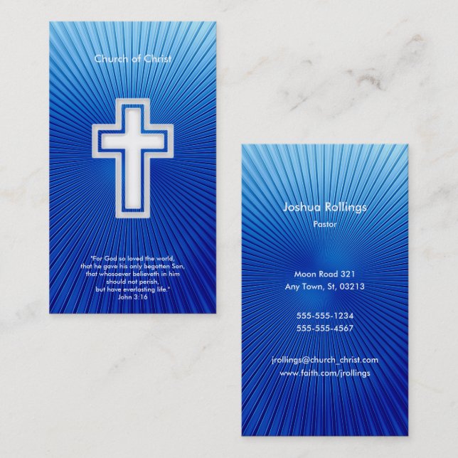 John 3:16 - Christian Business Card (Front/Back)