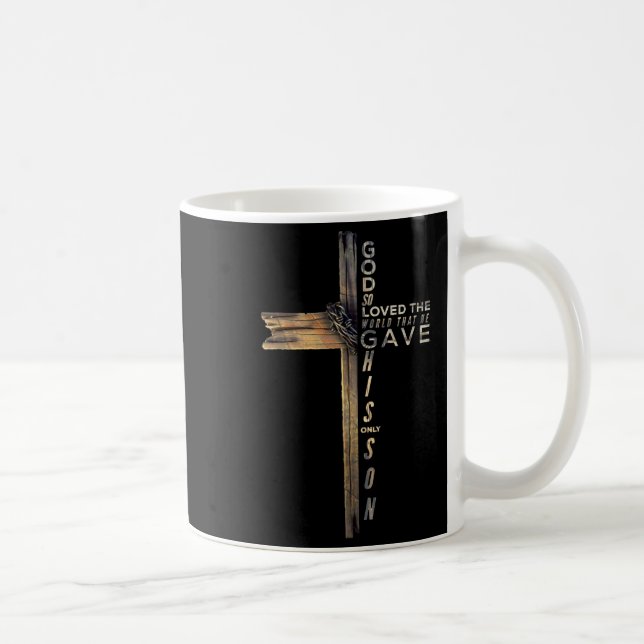 John 3_16 Christian Cross Bible Update  Coffee Mug (Right)