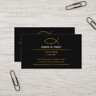 John 3:16   Christian Fish Business Card