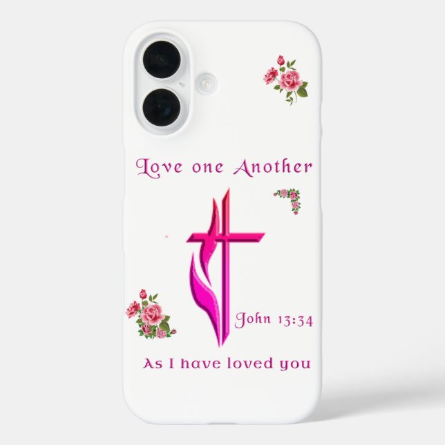 JOhn 3:16 Christian iphone 16 case (Back)