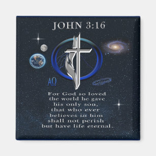 John 3:16 Christian  Magnet