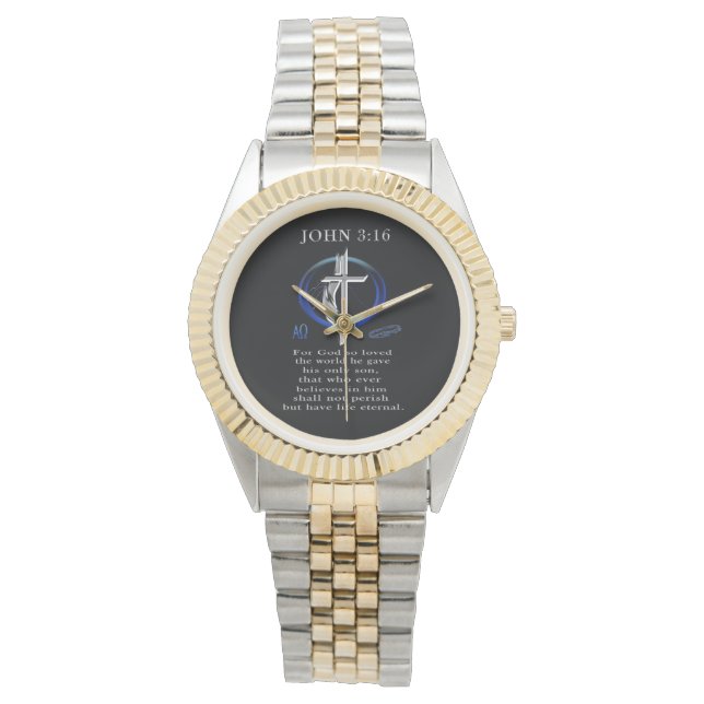 John 3:16 Christian  Watch (Front)