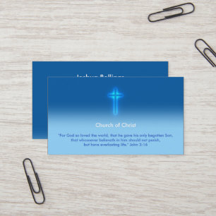 John 3:16 - Church of Christ Business Card