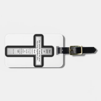 John 3:16 Cross Only Luggage Tag