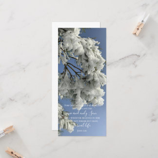 John 3:16 Custom Text | Snow Nature Original Photo