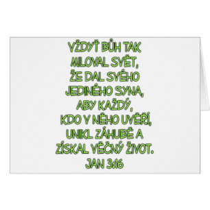 John 3:16 Czech