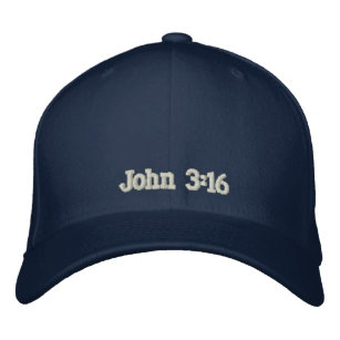 John 3:16 embroidered hat