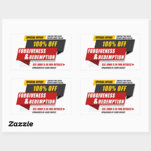 John 3:16 Forgiveness & Redemption Special Offer  Sticker