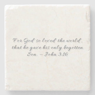John 3:16, Gift Stone Coaster