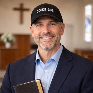 John 3:16 Grace Verses White Embroidery Christian Embroidered Hat