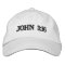 John 3:16 Grace Verses White Embroidery Christian
