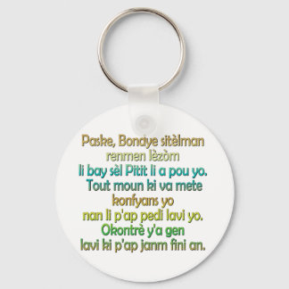 John 3:16 Haitian Creole Keychain