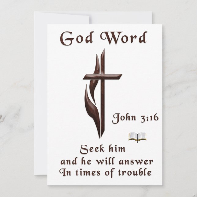 John 3:16 holiday card (Front)