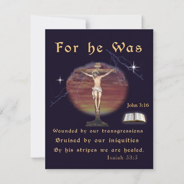 John 3:16 holiday card (Front)