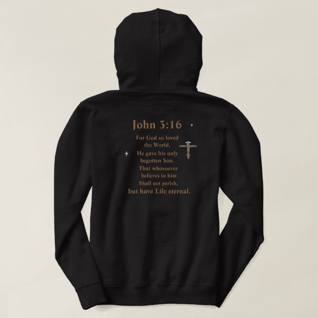John 3:16 hoodie (Design Back)