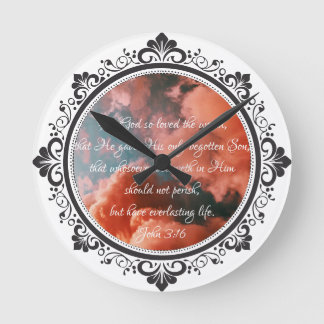 John 3:16 Horloge murale