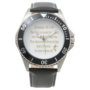 John 3:16  items wrist watch