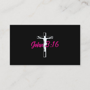 John 3 16 Jesus Cross Business Card
