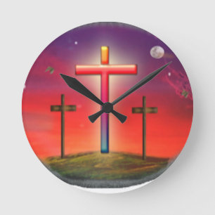 John 3:16 Jesus Loves you Round Clock
