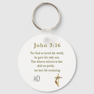 John 3:16 keychain