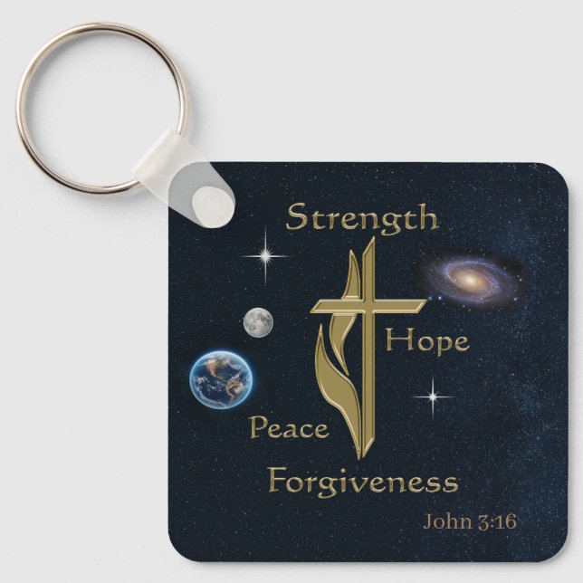 John 3:16 keychain (Front)