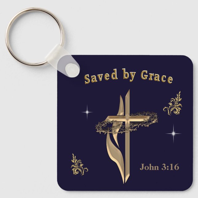 John 3:16   keychain (Front)