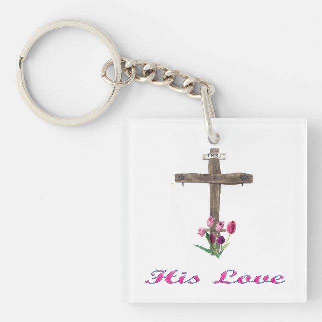  john 3:16 keychain (Front)