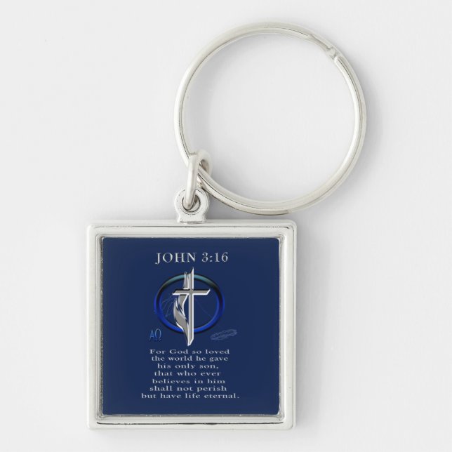 John 3:16 keychain (Front)