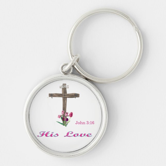  john 3:16 keychain (Front)
