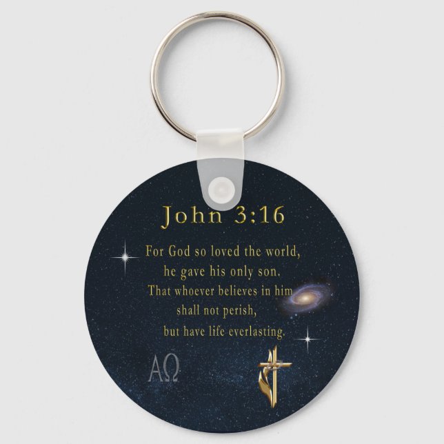 John 3:16 keychain (Front)