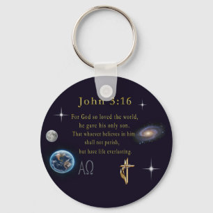 John 3:16 keychain