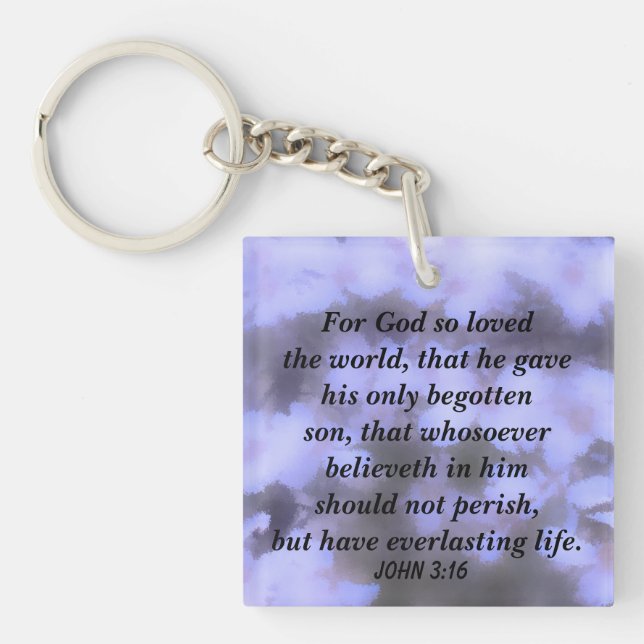 John 3:16 keychain (Front)