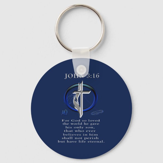John 3:16 keychain (Front)